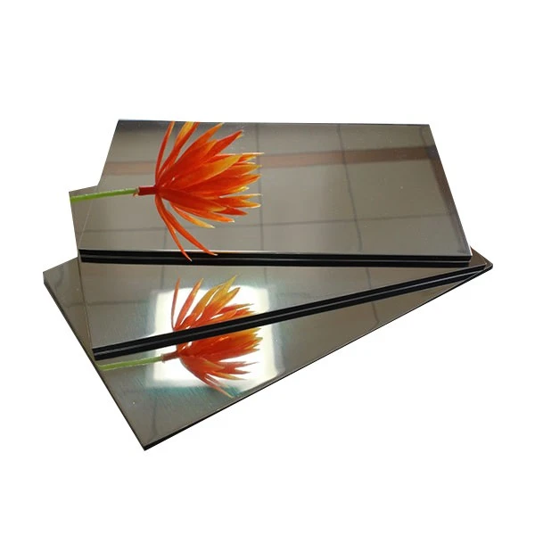 Golden Mirror Aluminum Composite Panel Size 1220x2440mm 4×8 Feet